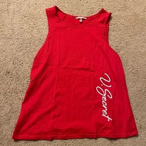 Red Victoria’s Secret tank top